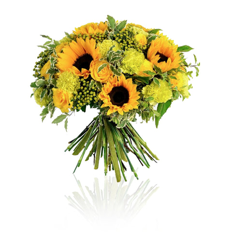 Bouquet girasoli roselline