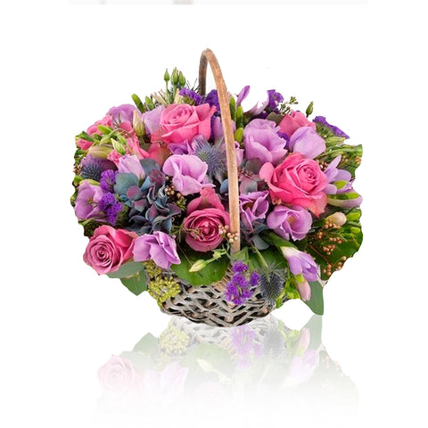 Cesto fiori glicine